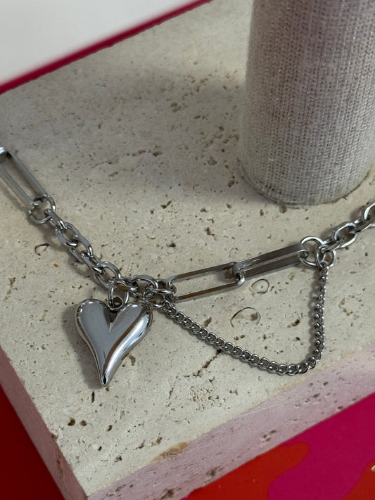 Lovely Chain Bracelet Silver