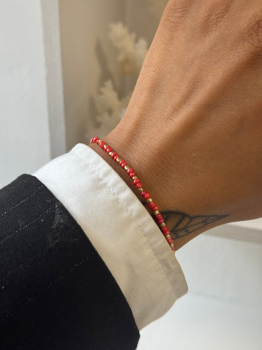 Coral Glow | Miyuki Bracelet