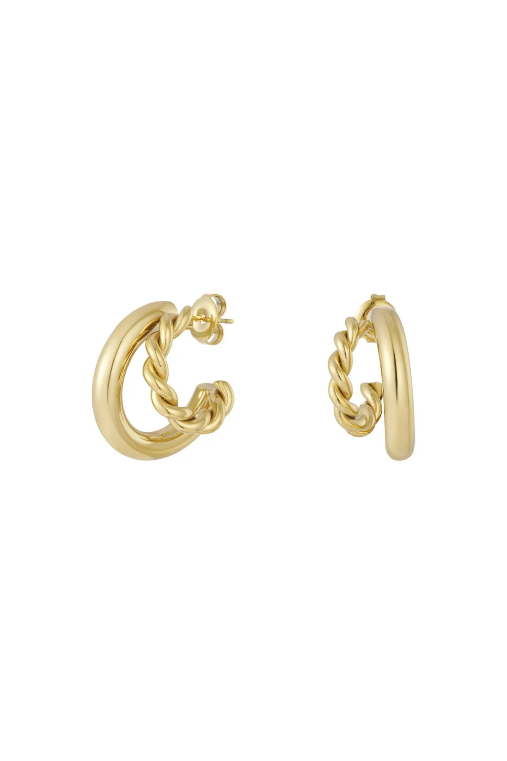 DOUBLE TROUBLE HOOPS GOLD