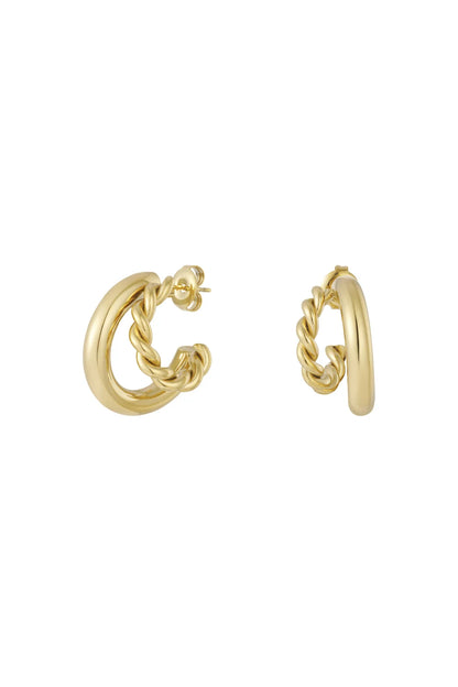 DOUBLE TROUBLE HOOPS GOLD