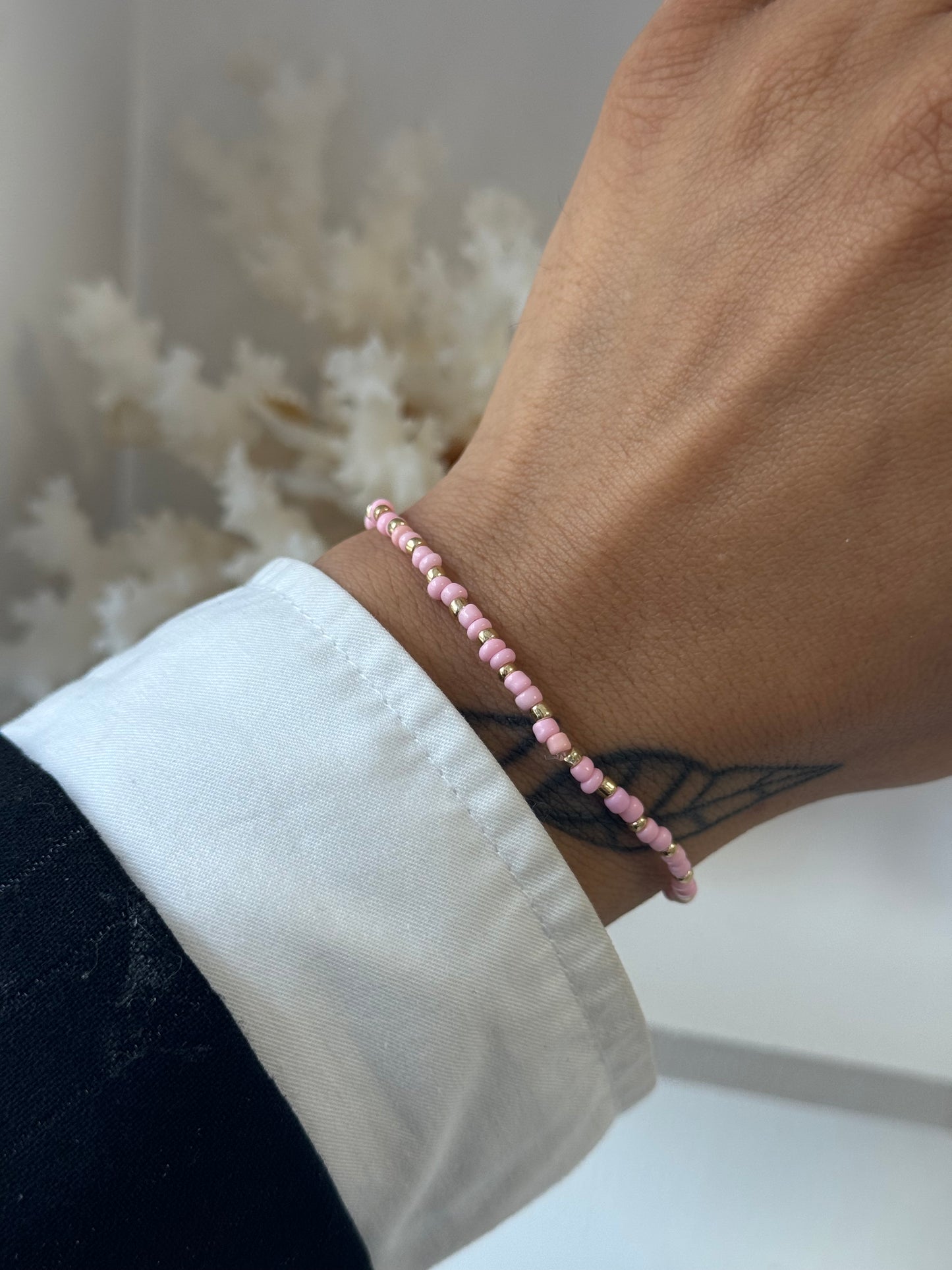 Pink Puff | Miyuki Bracelet