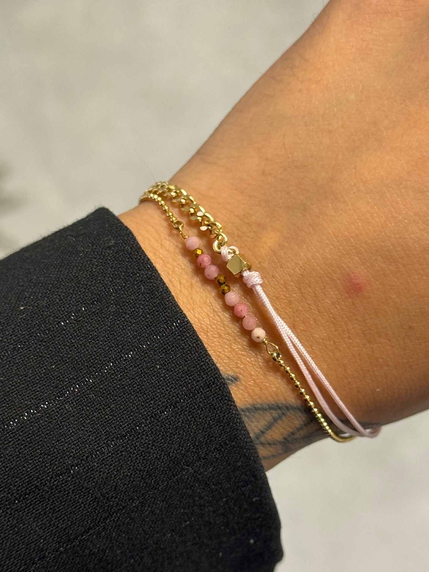 Golden Mix Bracelet Pink