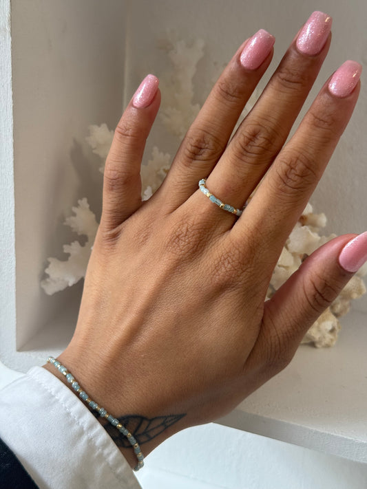 Bubbly Blue | Miyuki Ring
