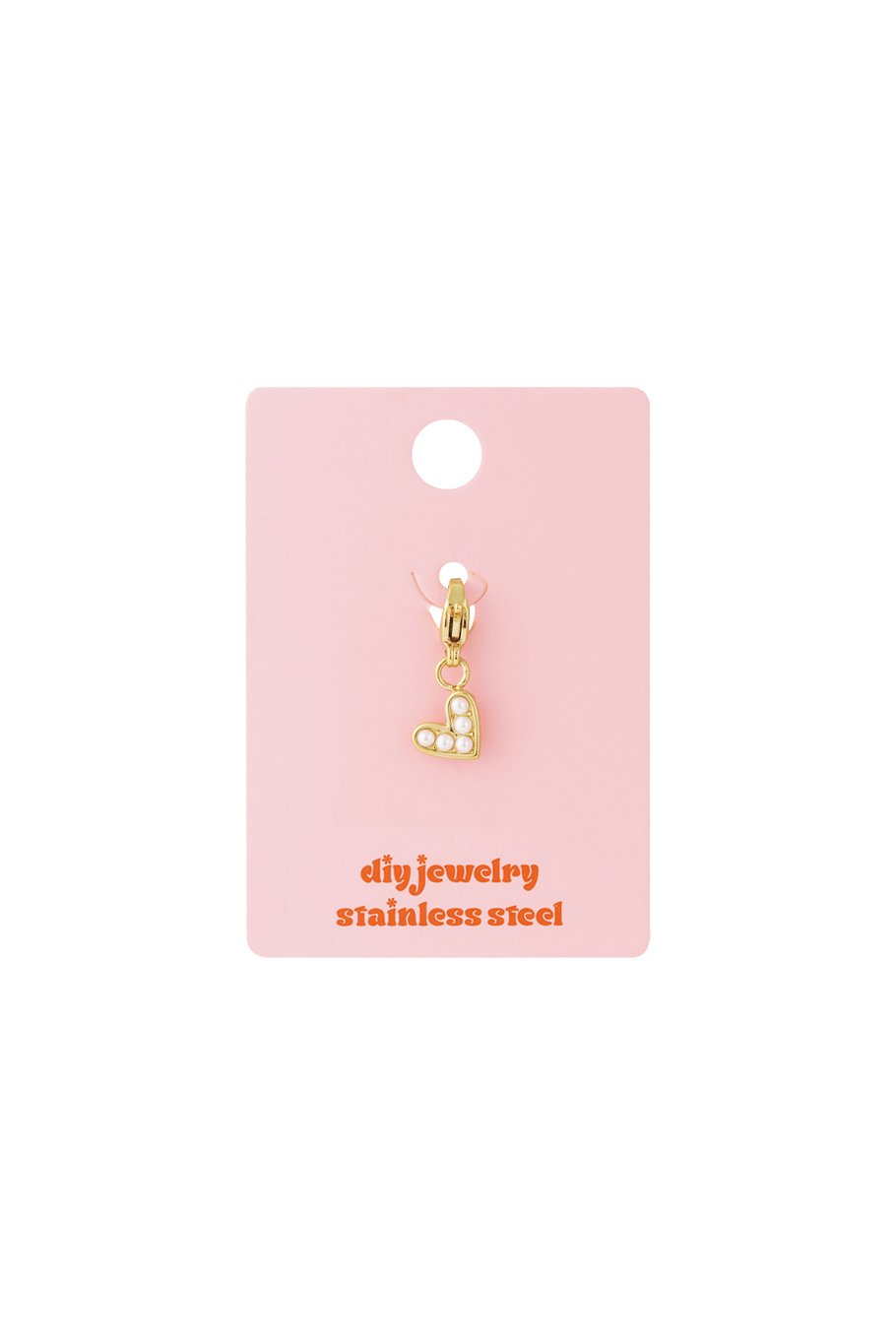 Mini Pearly Heart Gold