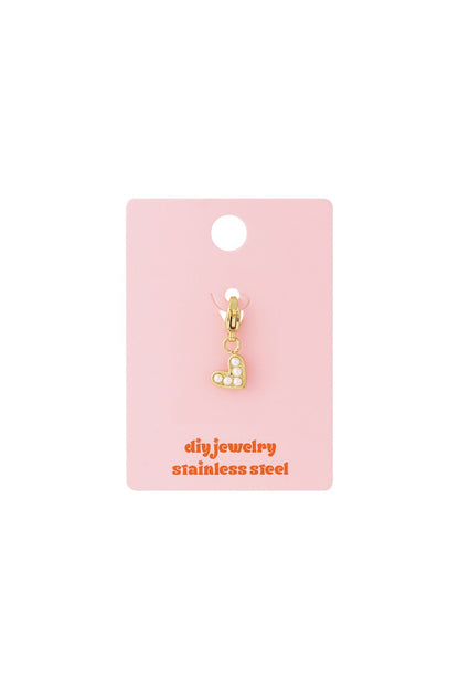 Mini Pearly Heart Gold