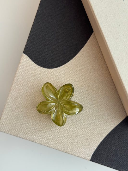 Mini Flower Hairclip Pistache