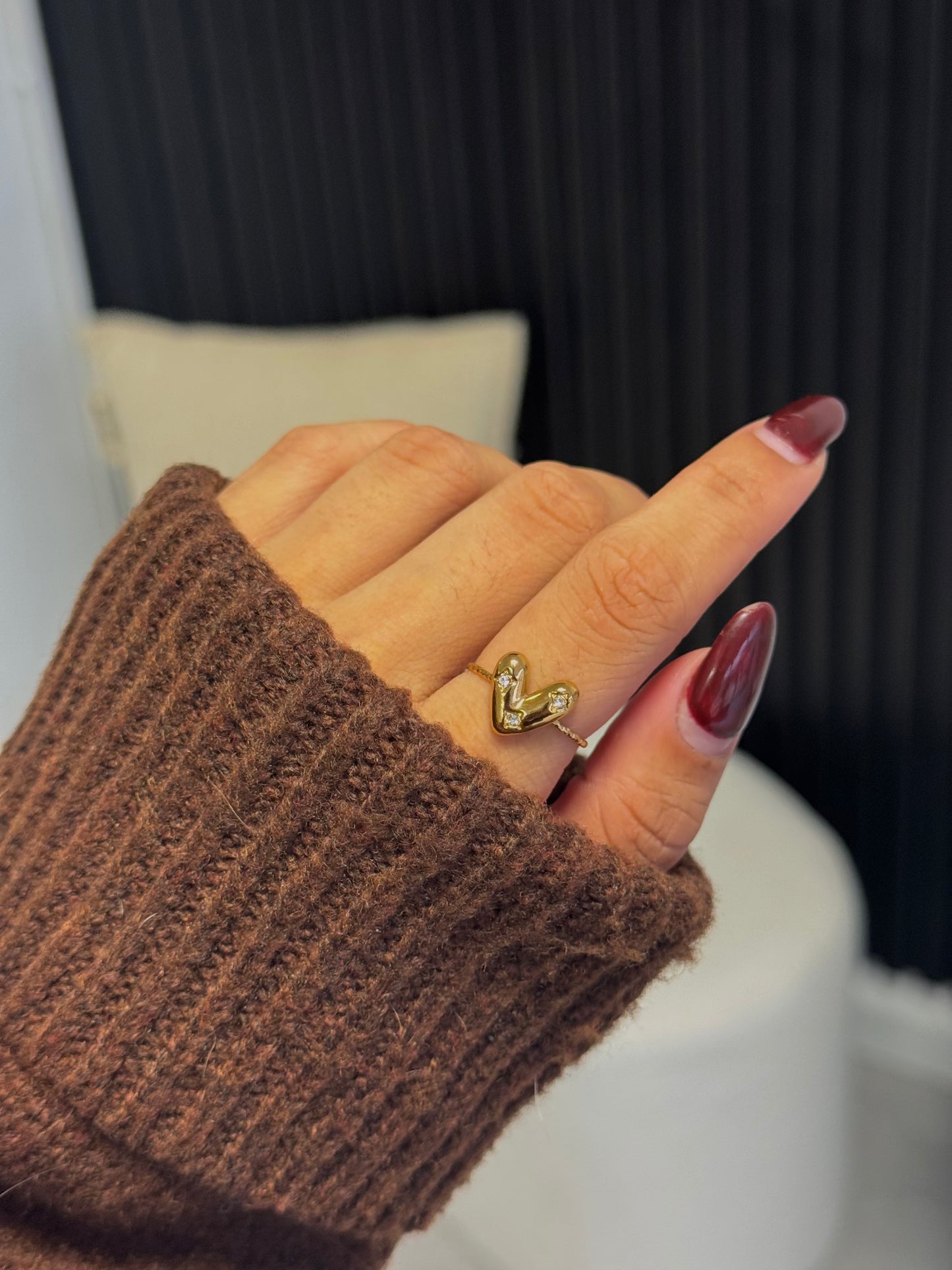 DIAMOND LOVE RING GOLD