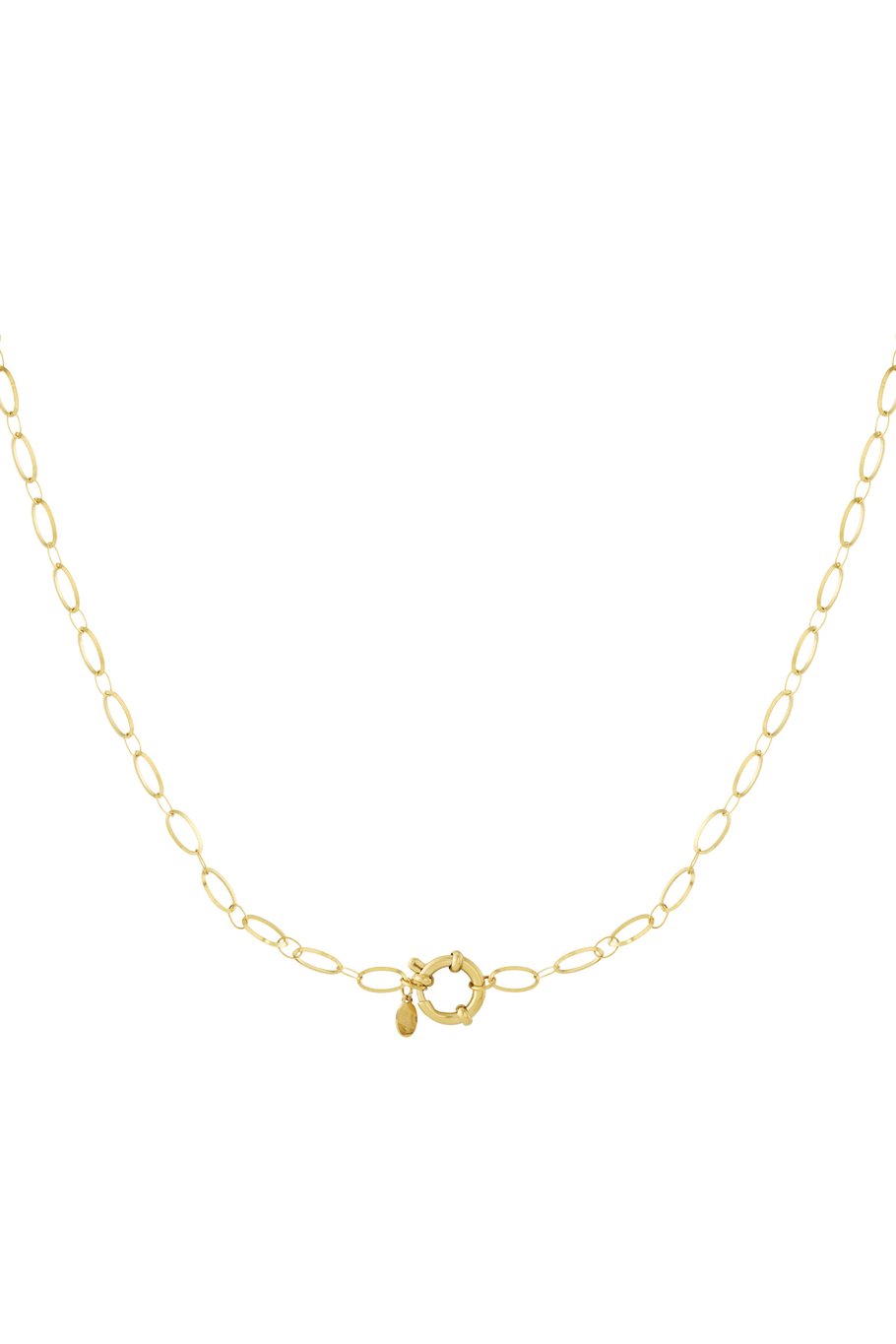 Basic Lock Necklace Gold