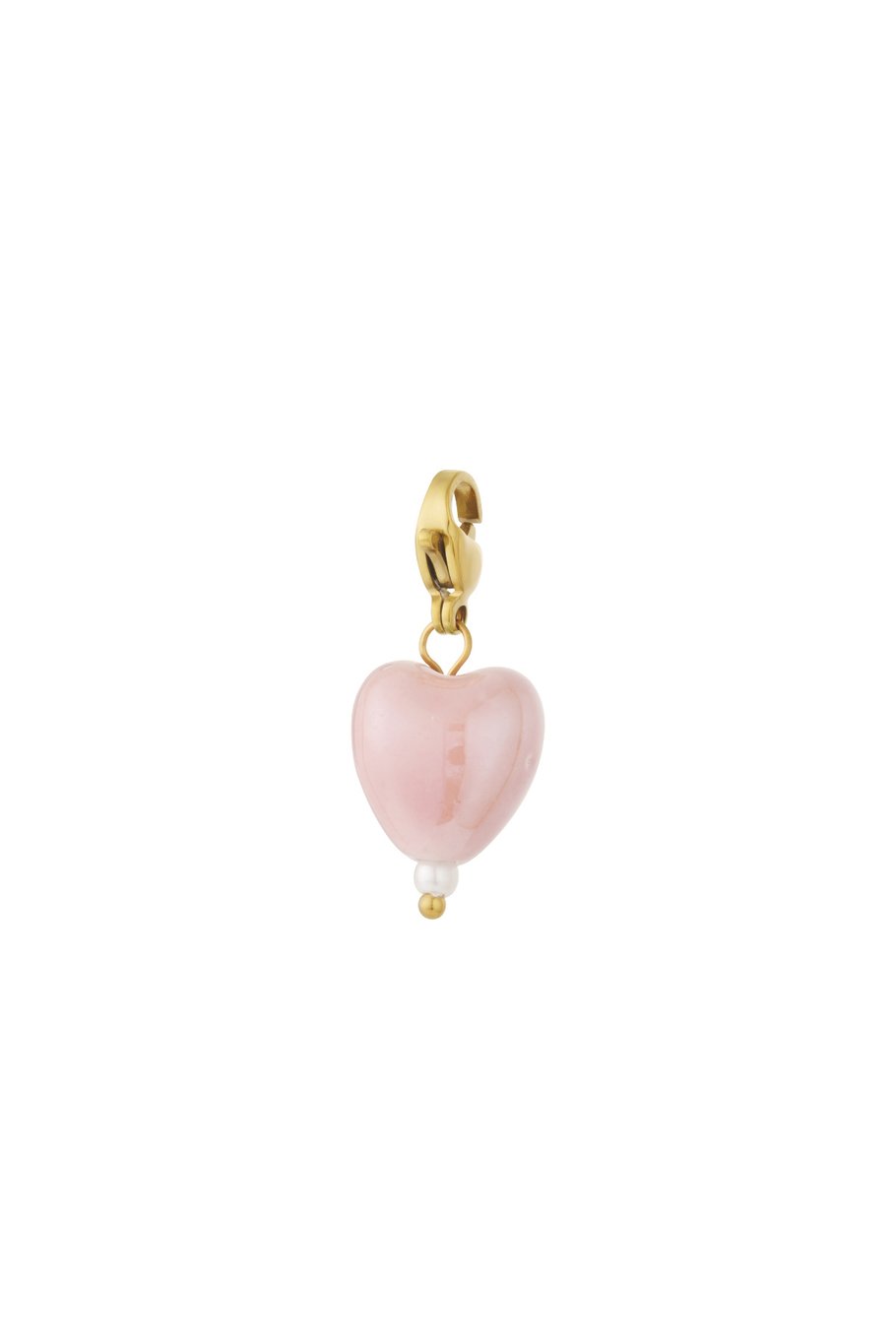 Pastel Heart Charm Pink