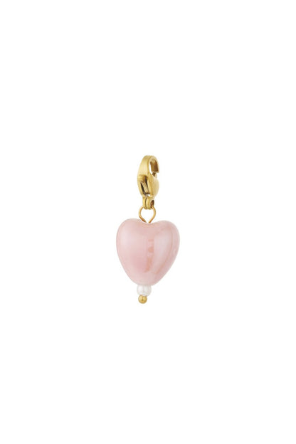 Pastel Heart Charm Pink