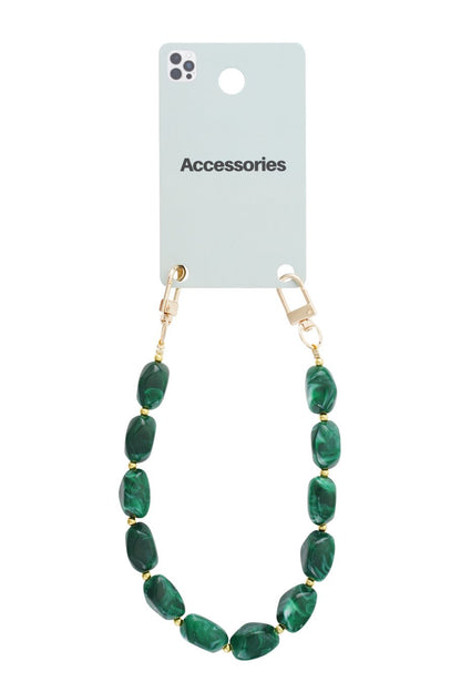 Phone Cord Acrylic Beads Green
