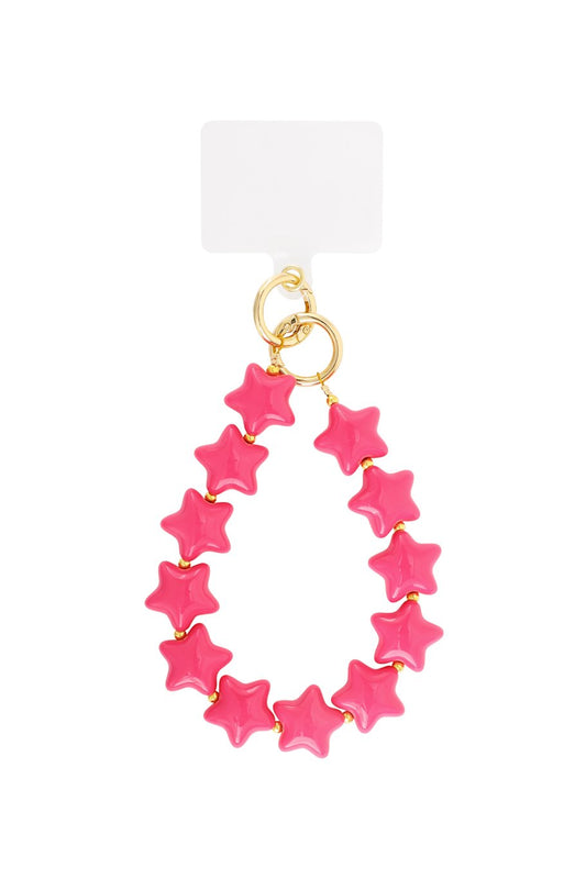Starry Phone Cord | Rose Red