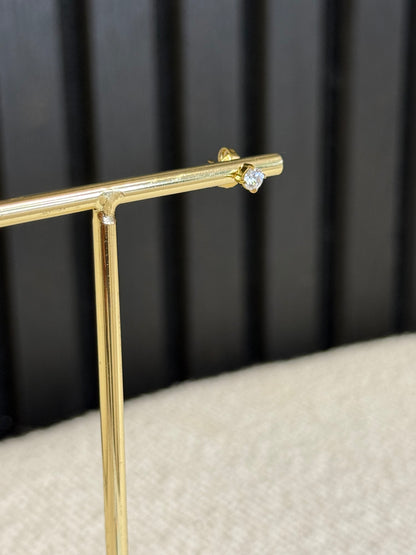 diamond earstuds gold | one piece