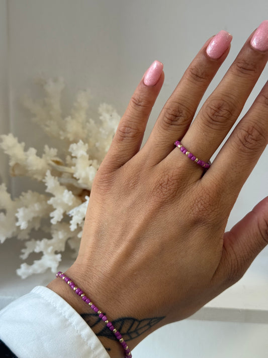 Mystic Plum | Miyuki Ring