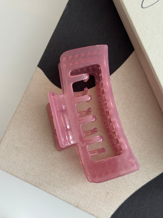 Pearly Basic Hairclip Mauve