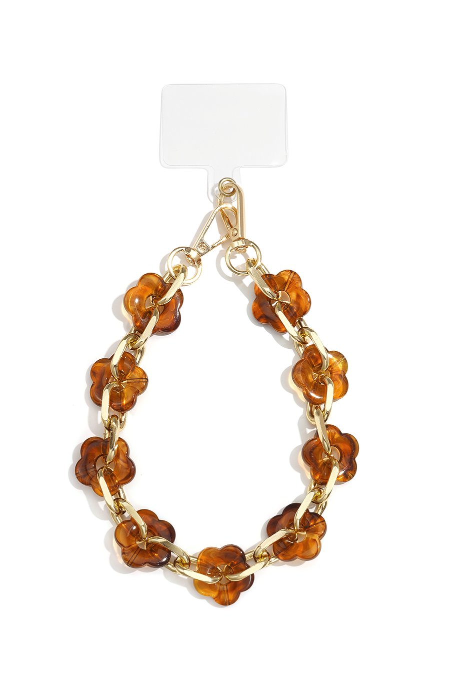 FLOWER PHONE CORD AMBER
