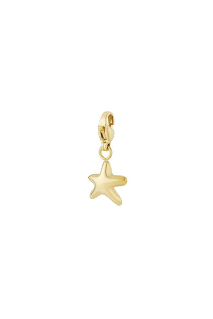 Puffy Star Charm Gold