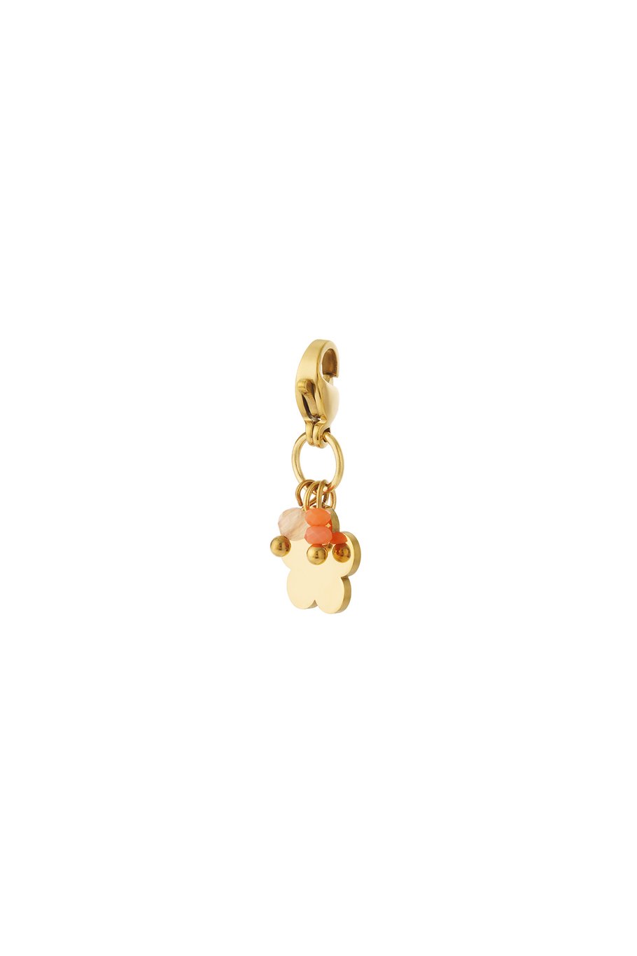 Mini Flower Charm Orange