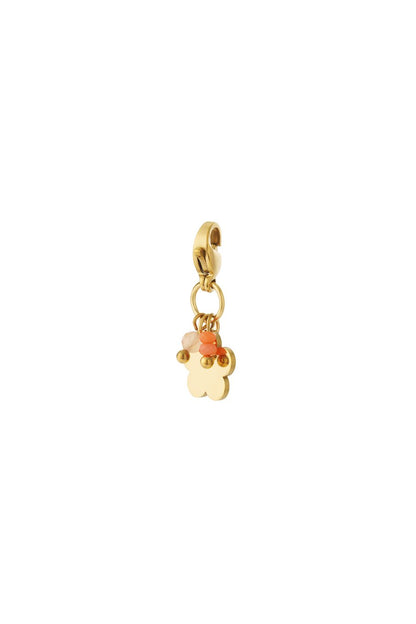 Mini Flower Charm Orange