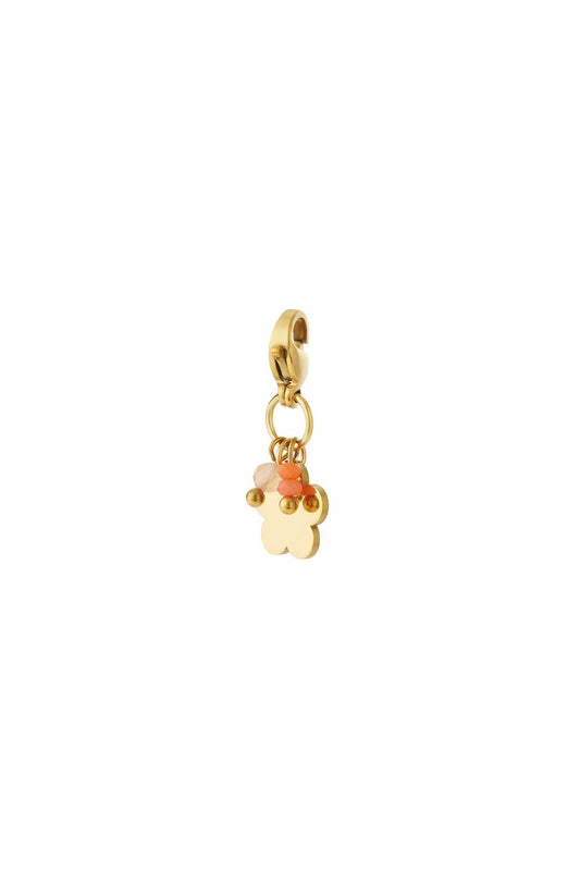 Mini Flower Charm Orange
