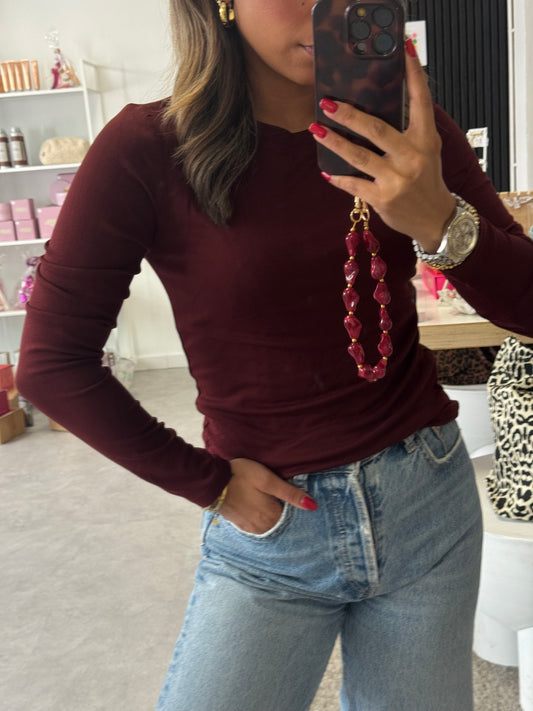 BY SWAN LONGSLEEVE | BORDEAUX