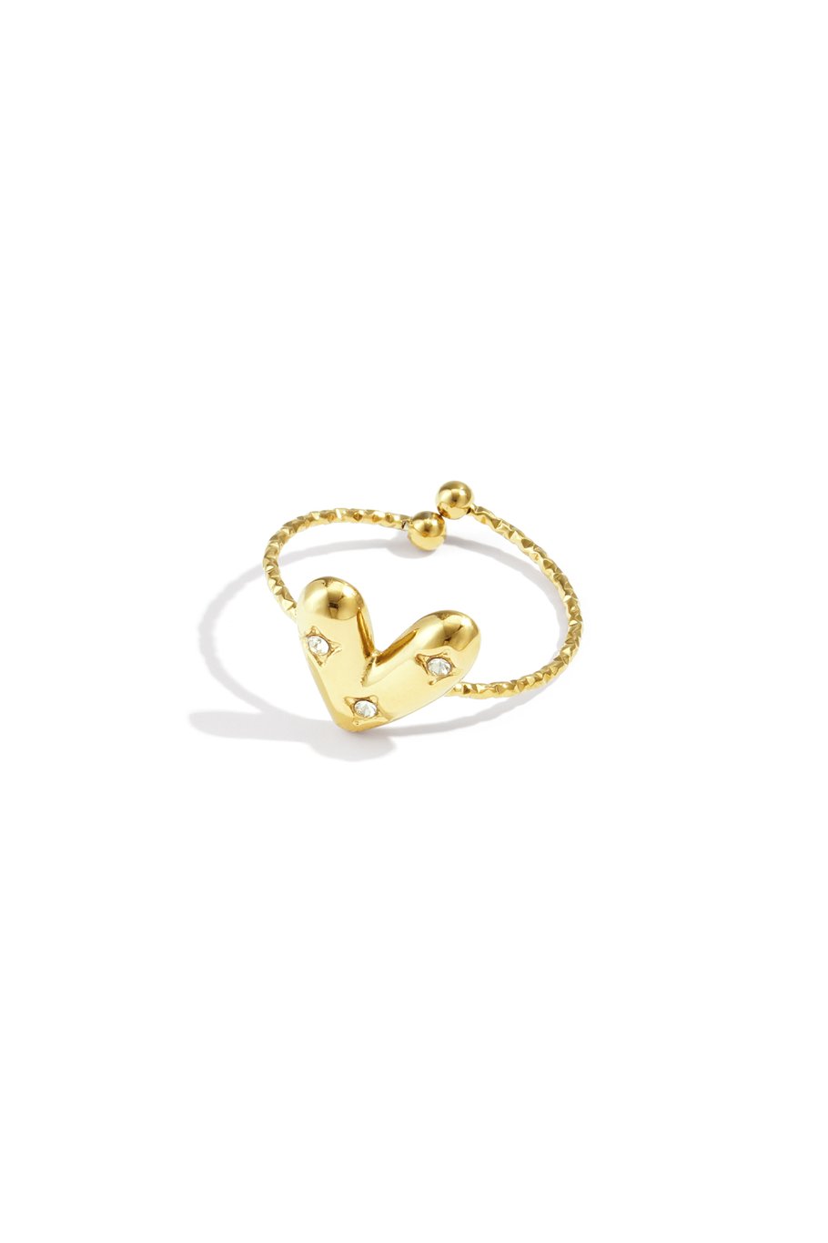 DIAMOND LOVE RING GOLD