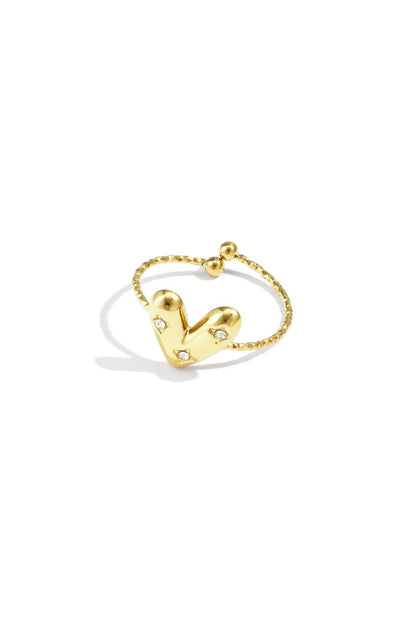DIAMOND LOVE RING GOLD