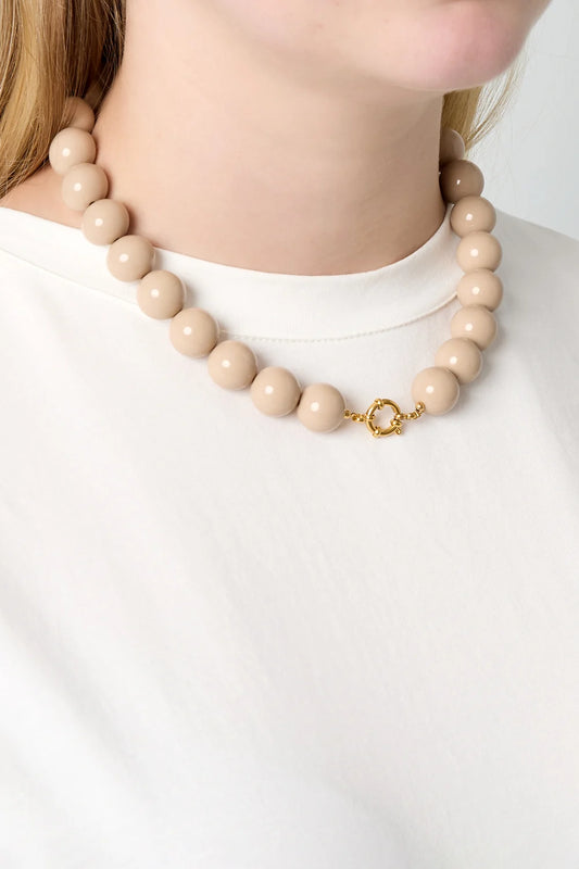 BEAD NECKLACE KHAKI