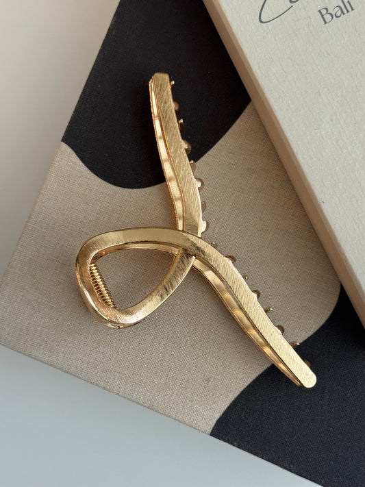 Basic Hairclip Brushed Gold