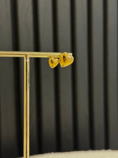 DOUBLE LOVE EARSTUDS GOLD