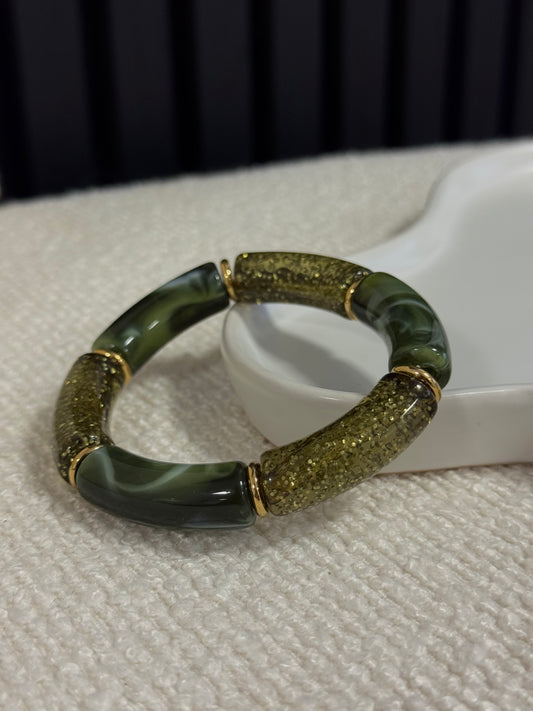 ACRYLIC BRACELET GREEN