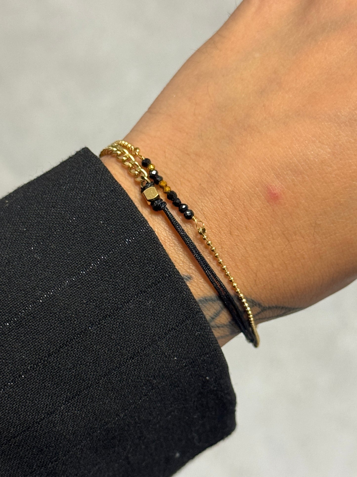 Golden Mix Bracelet Black