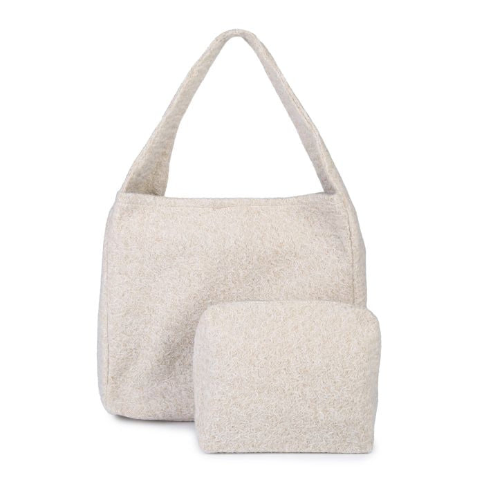 FELT BAG SET BEIGE