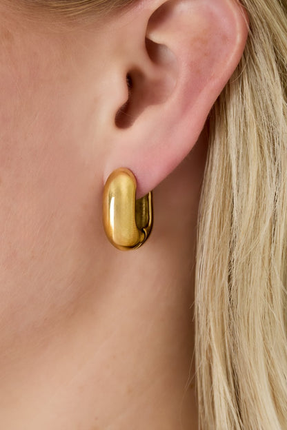 Chunky Hoops Silver