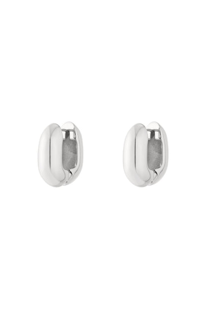 Chunky Hoops Silver