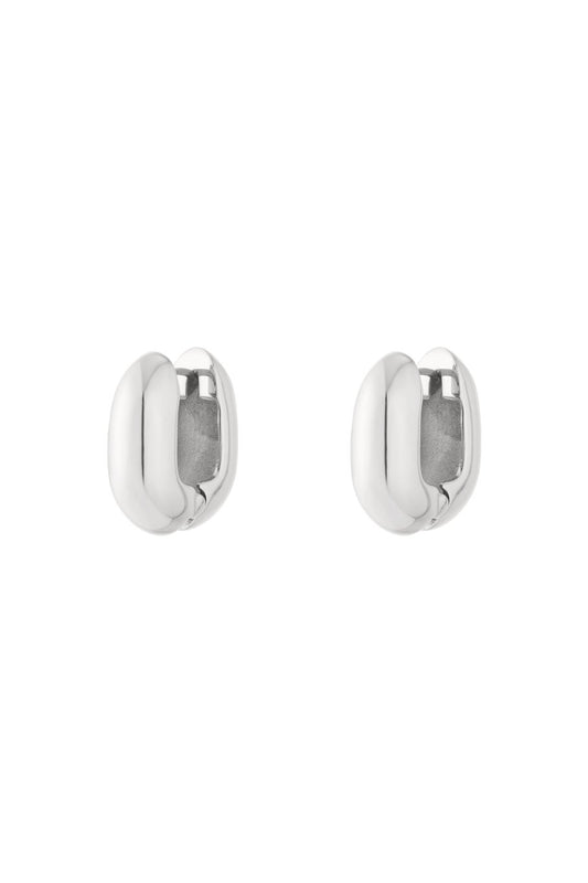 Chunky Hoops Silver