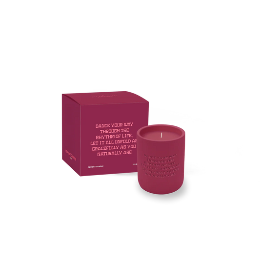 CEMENTED CANDLE 170 GR | DANCE YOUR WAY | BORDEAUX