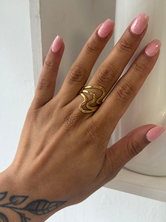 Swirl Ring Gold