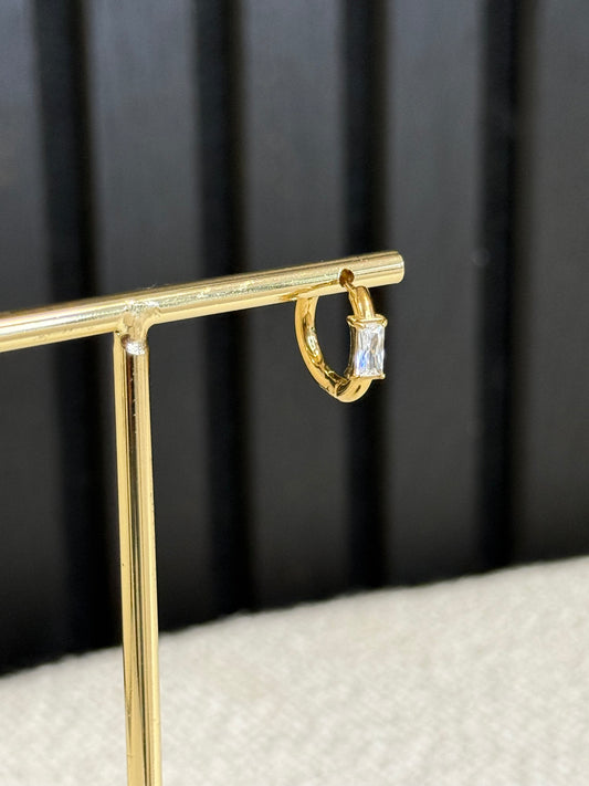 diamond hoops gold | one piece