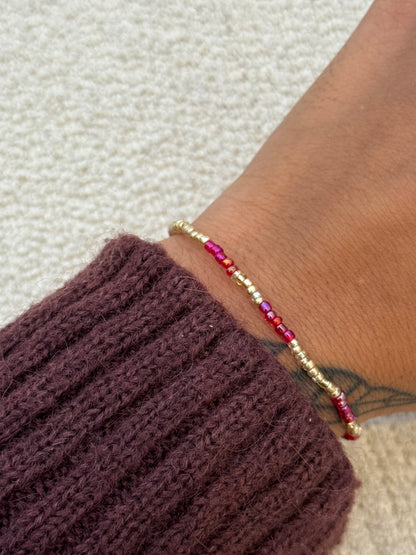 Shimmer Flaming Red Bracelet