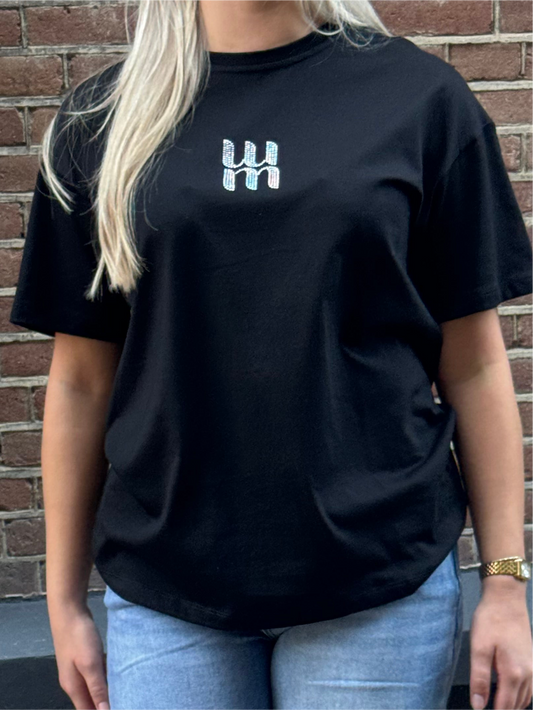 Letter M T-Shirt Black
