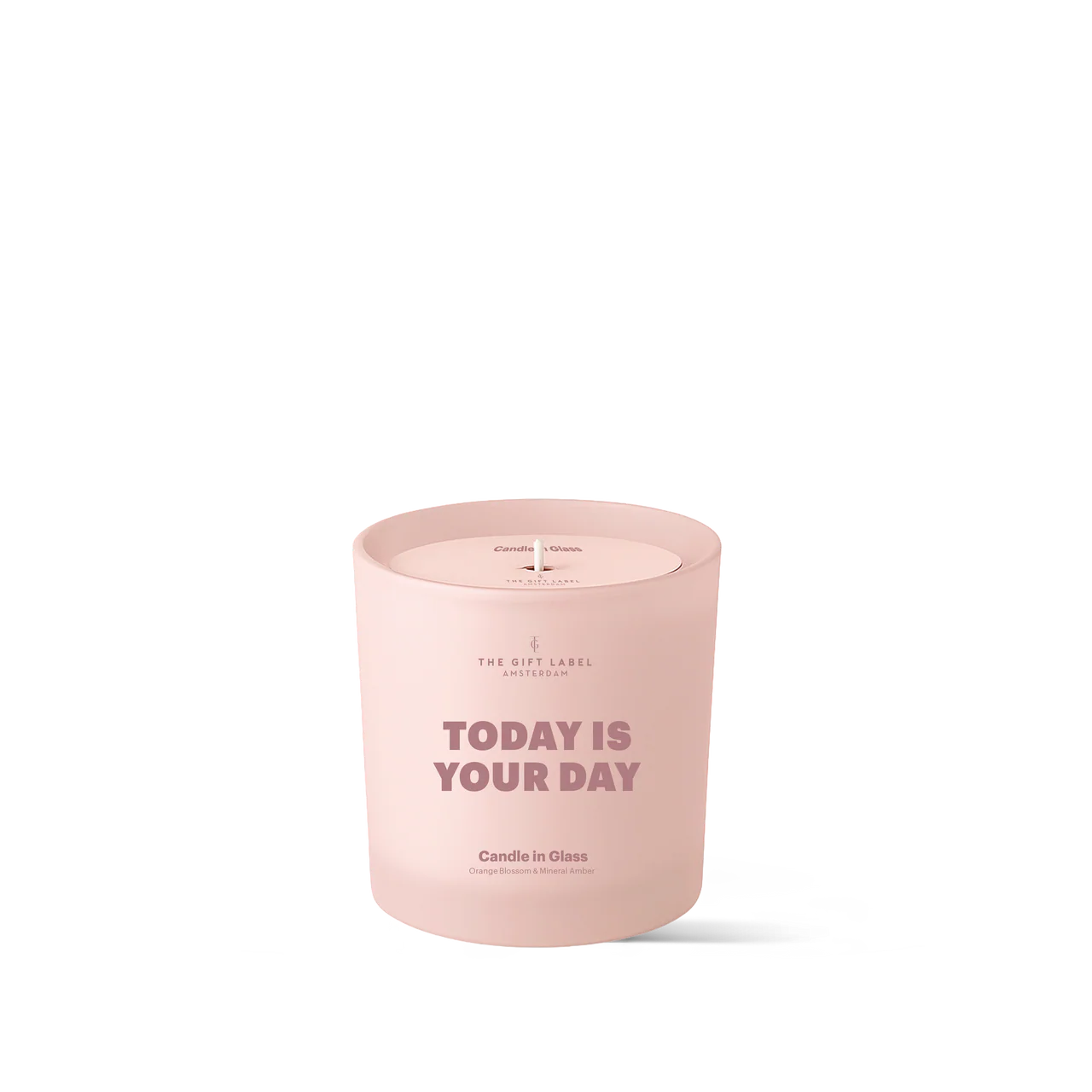 frosted candle | today is your day