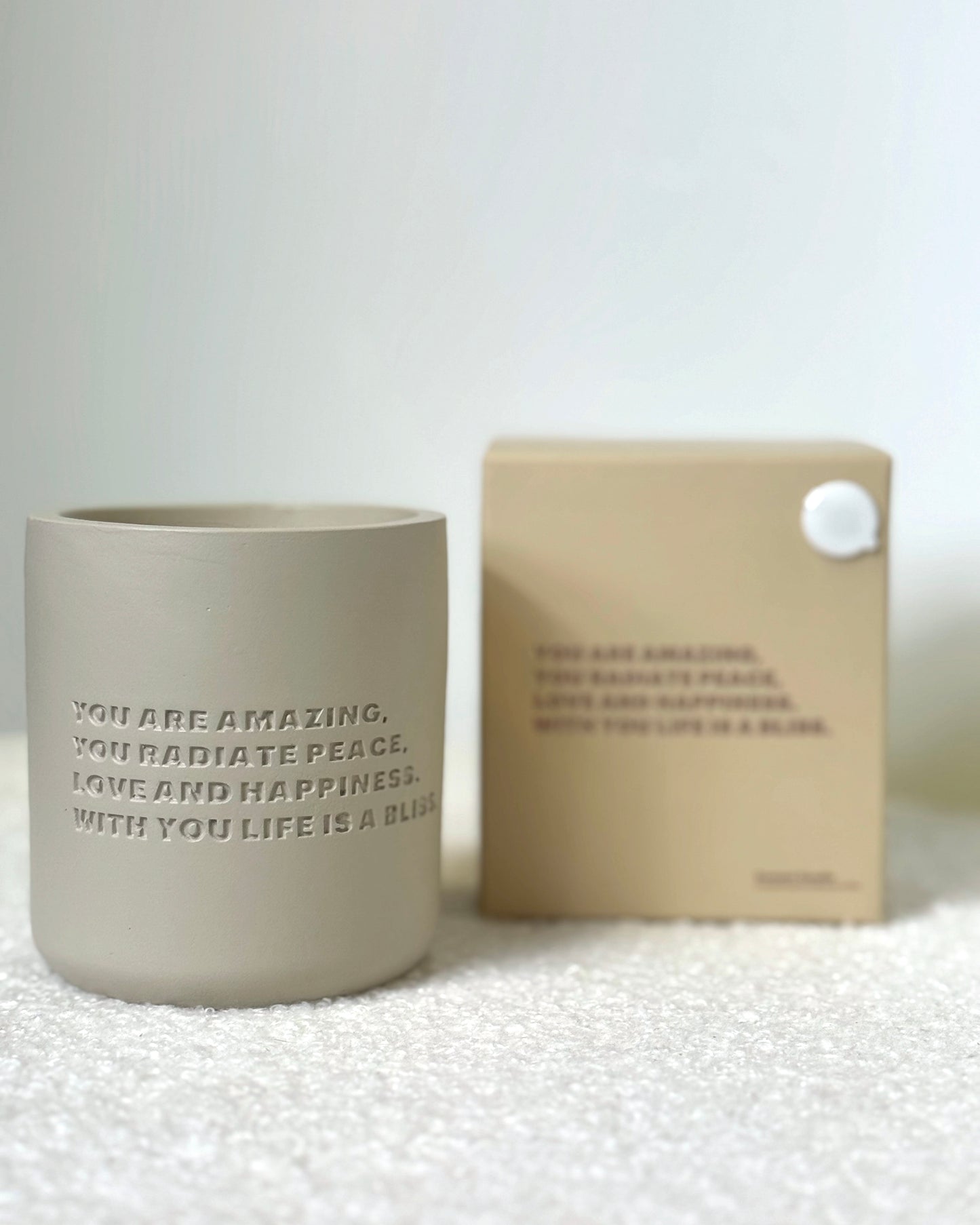 Cemented Candle | You Are Amazing