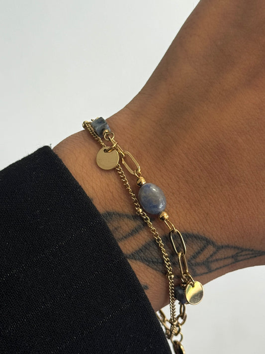 STONE BRACELET BLUE