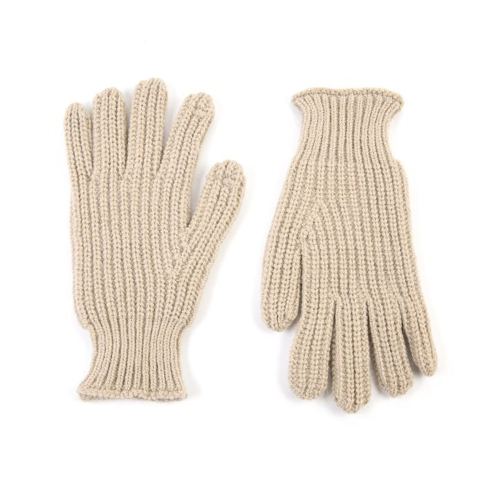 KNITTED GLOVES KHAKI