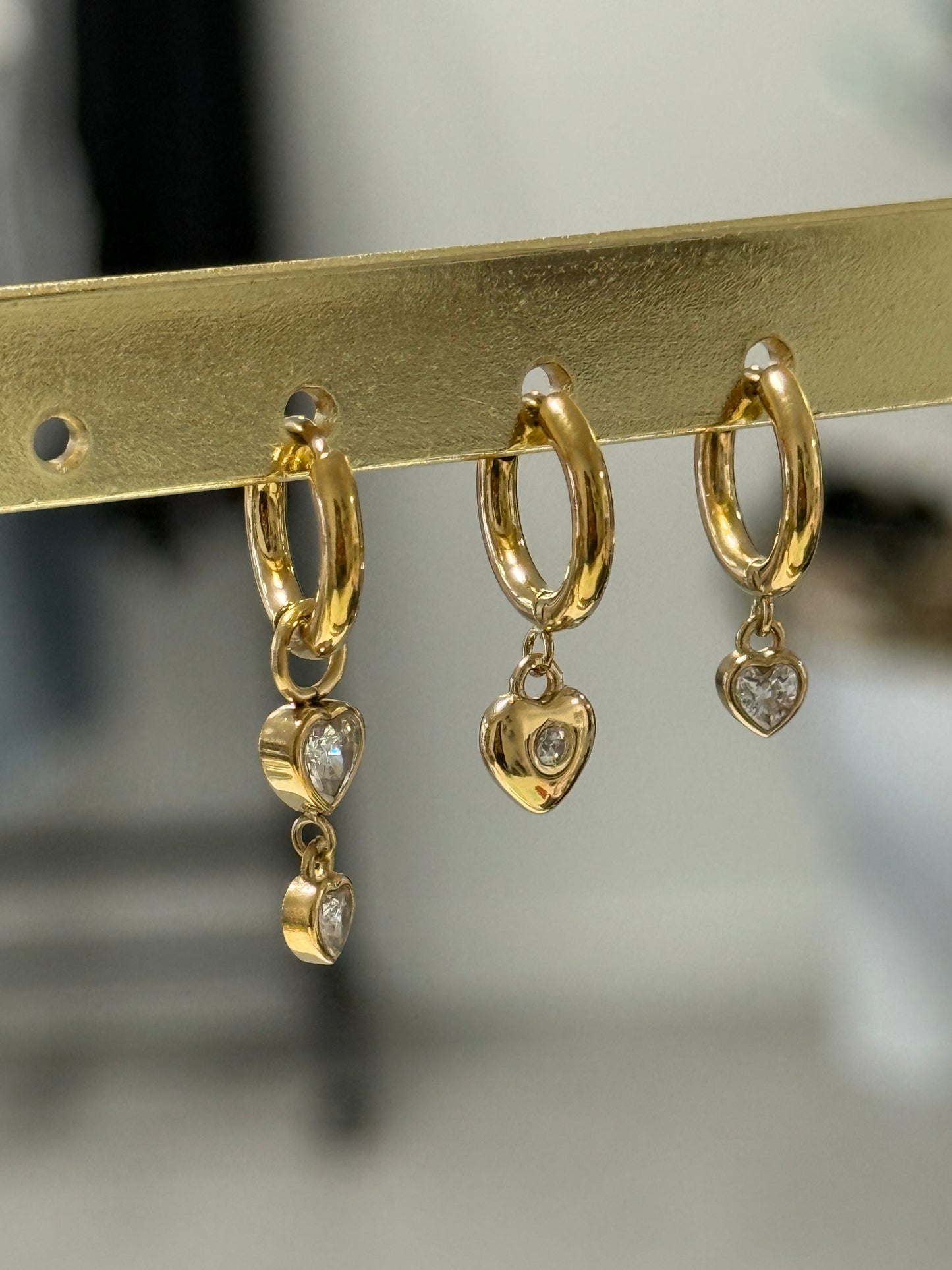 double love hoops gold | one piece