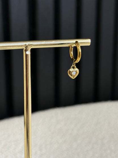 little diamond love hoops gold | one piece
