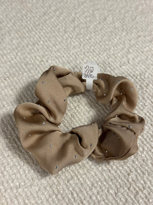 KM089 SCRUNCHIE STRASS CAMEL