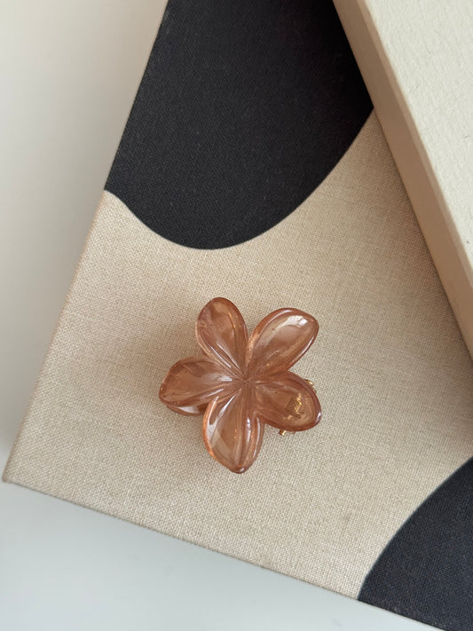 Mini Flower Hairclip Mauve