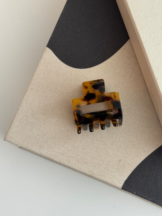 Mini Print Hairclip Dark Leo